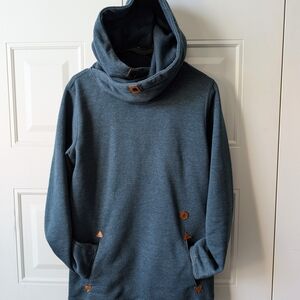 Volcom Women's Slate Blue Pullover Hoodie